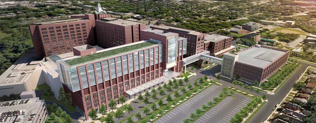 Christ hospital joint and spine centre Cincinnati with green roof and landscaping